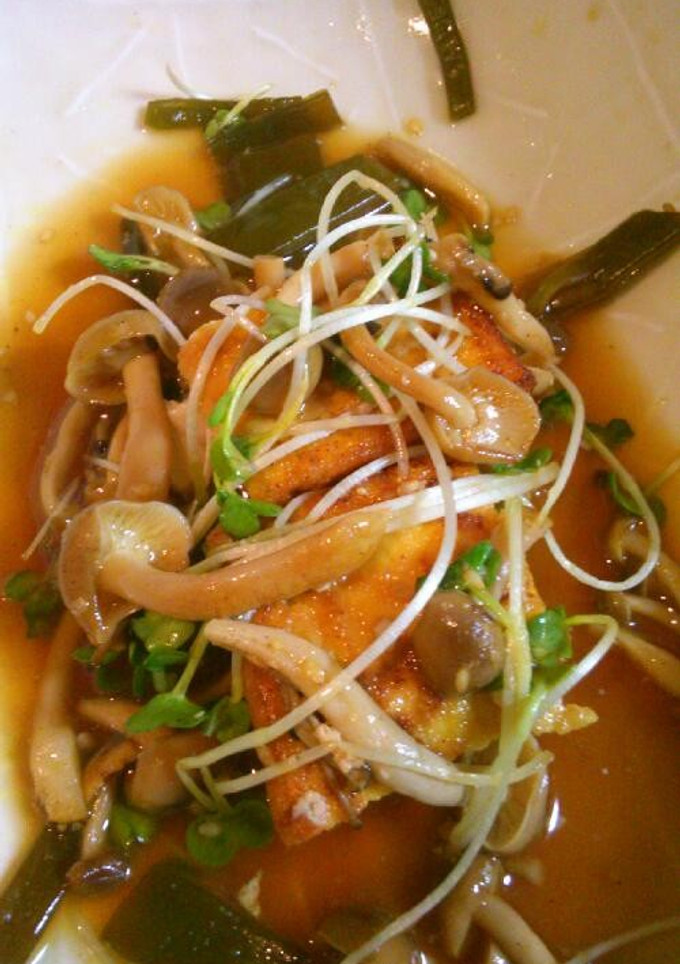 秋の味覚♪厚揚げのきのこポン酢あえ-レシピのメイン写真