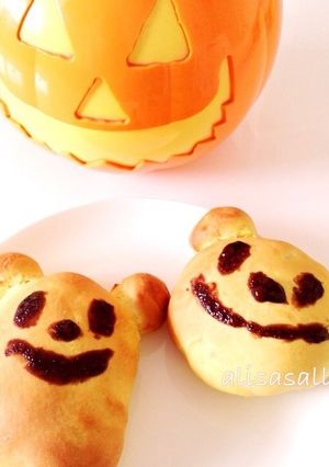 ☆ハロウィン ミッキーパンプキンパン☆-レシピのメイン写真