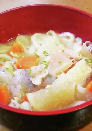 豚汁うどん-レシピのメイン写真
