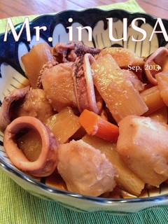 いかと根菜の煮物-レシピのメイン写真