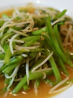 空芯菜ともやしのオイスターソース炒め-レシピのメイン写真