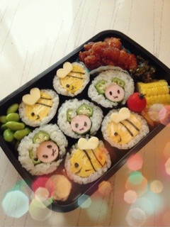 キャラ弁 巻き寿司-レシピのメイン写真