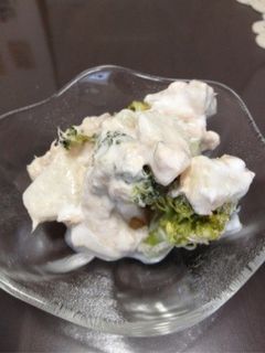 梨とツナとブロッコリーのヨーグルトサラダ-レシピのメイン写真