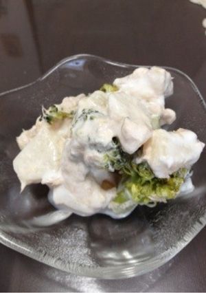 梨とツナとブロッコリーのヨーグルトサラダ-レシピのメイン写真