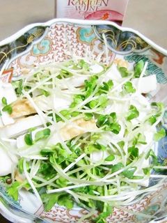 竹輪とかいわれで作る、こんぶ茶のサラダ-レシピのメイン写真