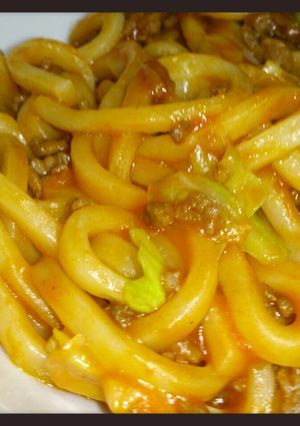 焼きうどんミートソース風-レシピのメイン写真