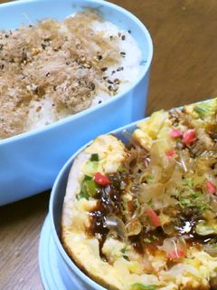本場大阪の味!お好み焼き弁当-レシピのメイン写真