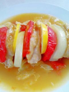 レモンでさっぱり鶏胸肉蒸し♪-レシピのメイン写真