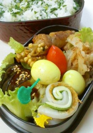 大葉とえのきの豚肉巻き☆特産品弁当-レシピのメイン写真