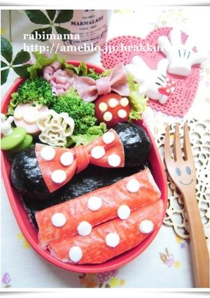 ☆★キャラ弁☆簡単☆ミニー★☆-レシピのメイン写真