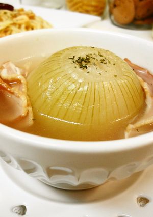 ＊高血圧に＊玉葱まるごとスープ＊-レシピのメイン写真