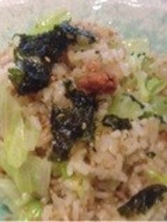 簡単‼シャケとレタスのチャーハン♪-レシピのメイン写真