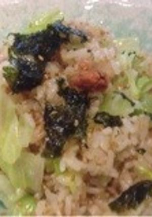 簡単‼シャケとレタスのチャーハン♪-レシピのメイン写真