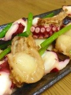 たことベビーホタテとニンニクの芽炒め-レシピのメイン写真