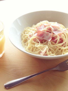 かんたん♪ベーコンクリームパスタ-レシピのメイン写真