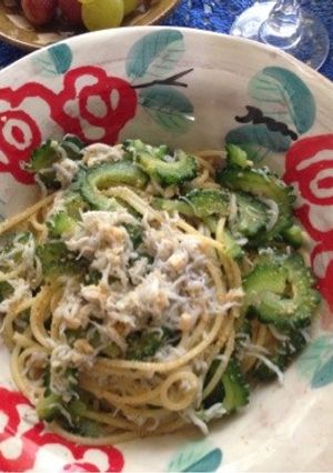 ゴーヤとシラスのパスタ-レシピのメイン写真