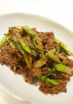 梨でスッキリ焼肉炒め-レシピのメイン写真