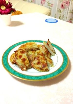 簡単絶品☆レンコンのチーズ&ベーコン焼き-レシピのメイン写真