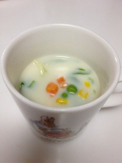 カップひとつで☆即席ミルクスープ-レシピのメイン写真
