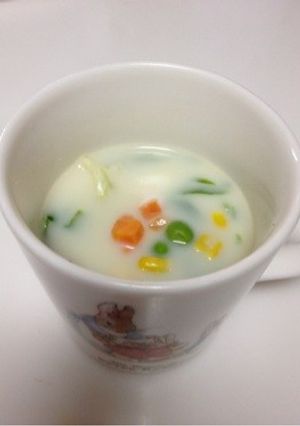 カップひとつで☆即席ミルクスープ-レシピのメイン写真