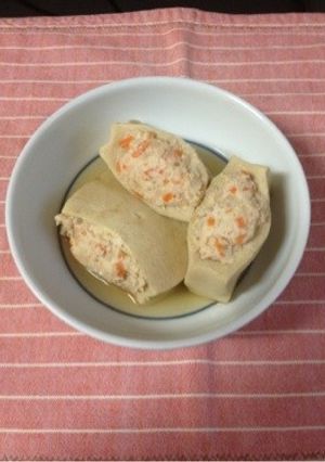肉詰め高野豆腐の煮物-レシピのメイン写真