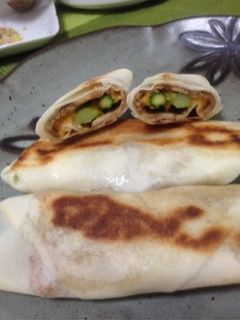 アスパラとチャーシューの焼き春巻き-レシピのメイン写真