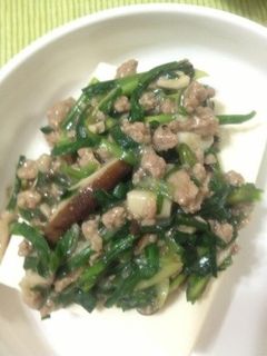 ニラの餡掛け豆腐-レシピのメイン写真
