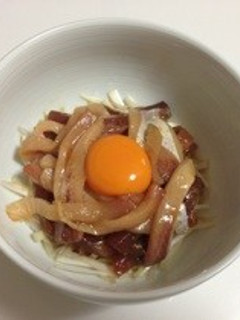 ブリとマグロのユッケ-レシピのメイン写真