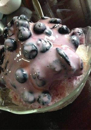 ブルーベリーかき氷☆★-レシピのメイン写真