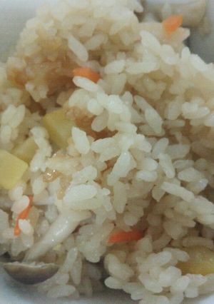 栗の甘露煮で炊き込みご飯-レシピのメイン写真