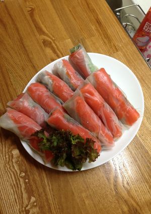 サーモン＆クリチ＆アボカドの生春巻き☆-レシピのメイン写真