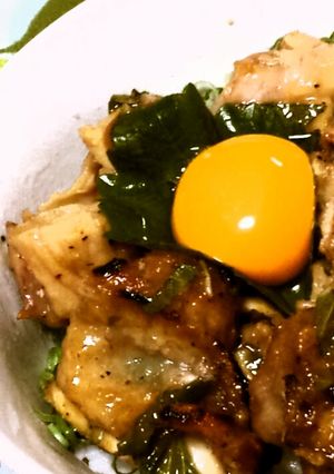 生とろっ親子丼（大葉味噌）-レシピのメイン写真