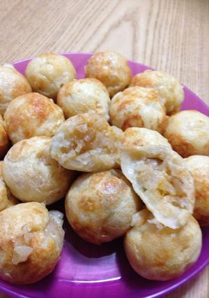コロンと丸いライス入り焼き♡-レシピのメイン写真