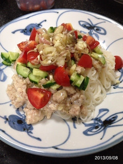 【減塩】鶏塩そうめん-レシピのメイン写真