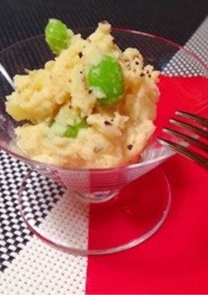 火不使用！枝豆ポテトサラダ〜わさび風味〜-レシピのメイン写真