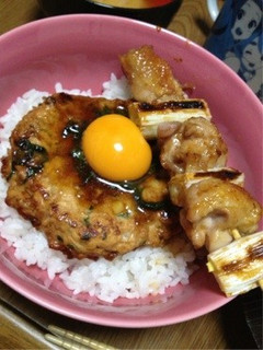 鳥つくね丼-レシピのメイン写真