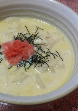 明太子豆乳うどん-レシピのメイン写真