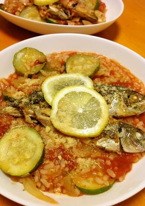 真アジのイタリアンリゾット-レシピのメイン写真