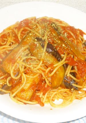 パパのナス入りスパゲティ-レシピのメイン写真