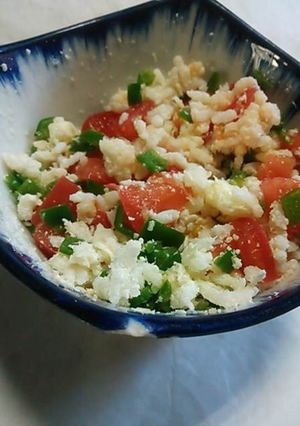 ●ダイエット主食サラダ●トマトとピーマン-レシピのメイン写真
