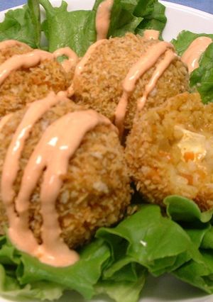 とろ~りチーズ。カレー味のライスコロッケ-レシピのメイン写真
