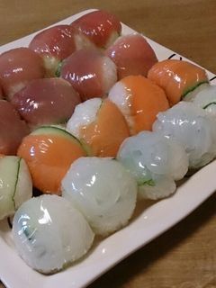 手まり寿司☆お刺身2倍♪-レシピのメイン写真