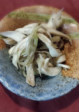 茗荷ときのこのレンジ蒸し（松茸風味）-レシピのメイン写真