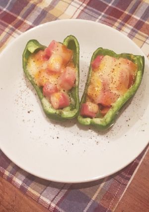ピーマンのベーコンチーズ詰め-レシピのメイン写真