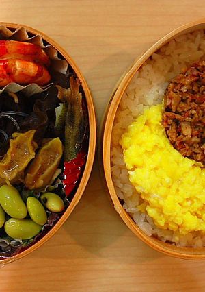 アヒルそぼろ弁当-レシピのメイン写真