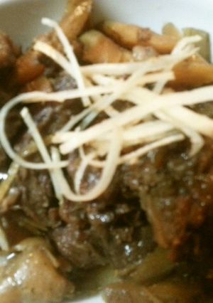 牛すじと牛蒡の時雨煮-レシピのメイン写真