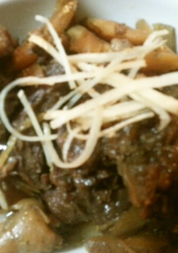 牛すじと牛蒡の時雨煮-レシピのメイン写真