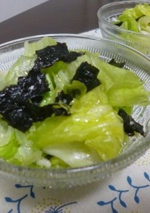 レタスと海苔のサラダ-レシピのメイン写真
