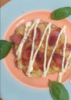 カルボナーラ風お好み焼き-レシピのメイン写真