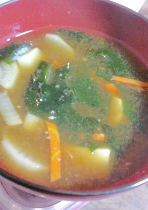秋のお味噌汁-レシピのメイン写真
